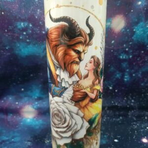 20 oz tumbler-beasty and the beast