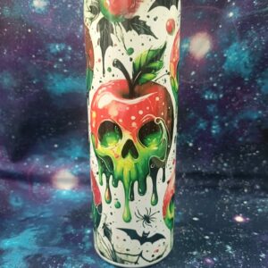 20 oz tumbler- skull apple