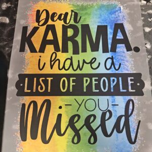 customised tshirt- karma