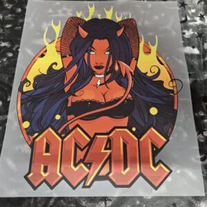 customised tshirt-  acdc devil