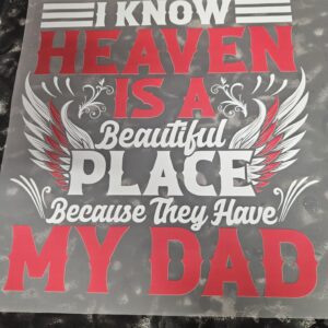 customised tshirt- dad heaven