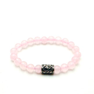 Rune Bracelet Rose Quartz - Jera - Image 2