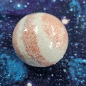 Pink lychee magnesium bath bomb