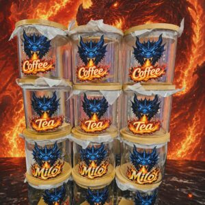 Tea/coffee/sugar/milo sets