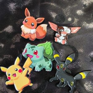 pokemon and gremlin pins
