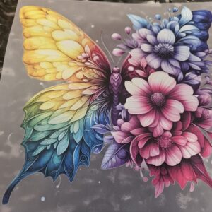 Customised Clothing- Yellow Mix Butterfly