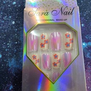Sara nails- pink garden fun (bs)