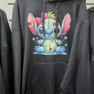 Black hoodie:  voodoo stitch - 2xl