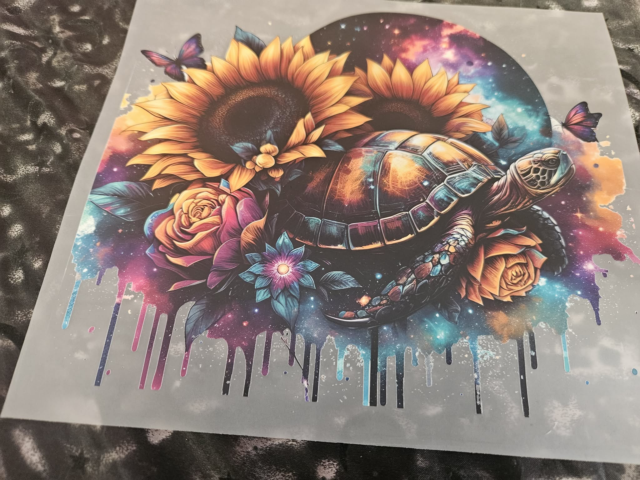 Customised Clothing- Turtle Sunflower