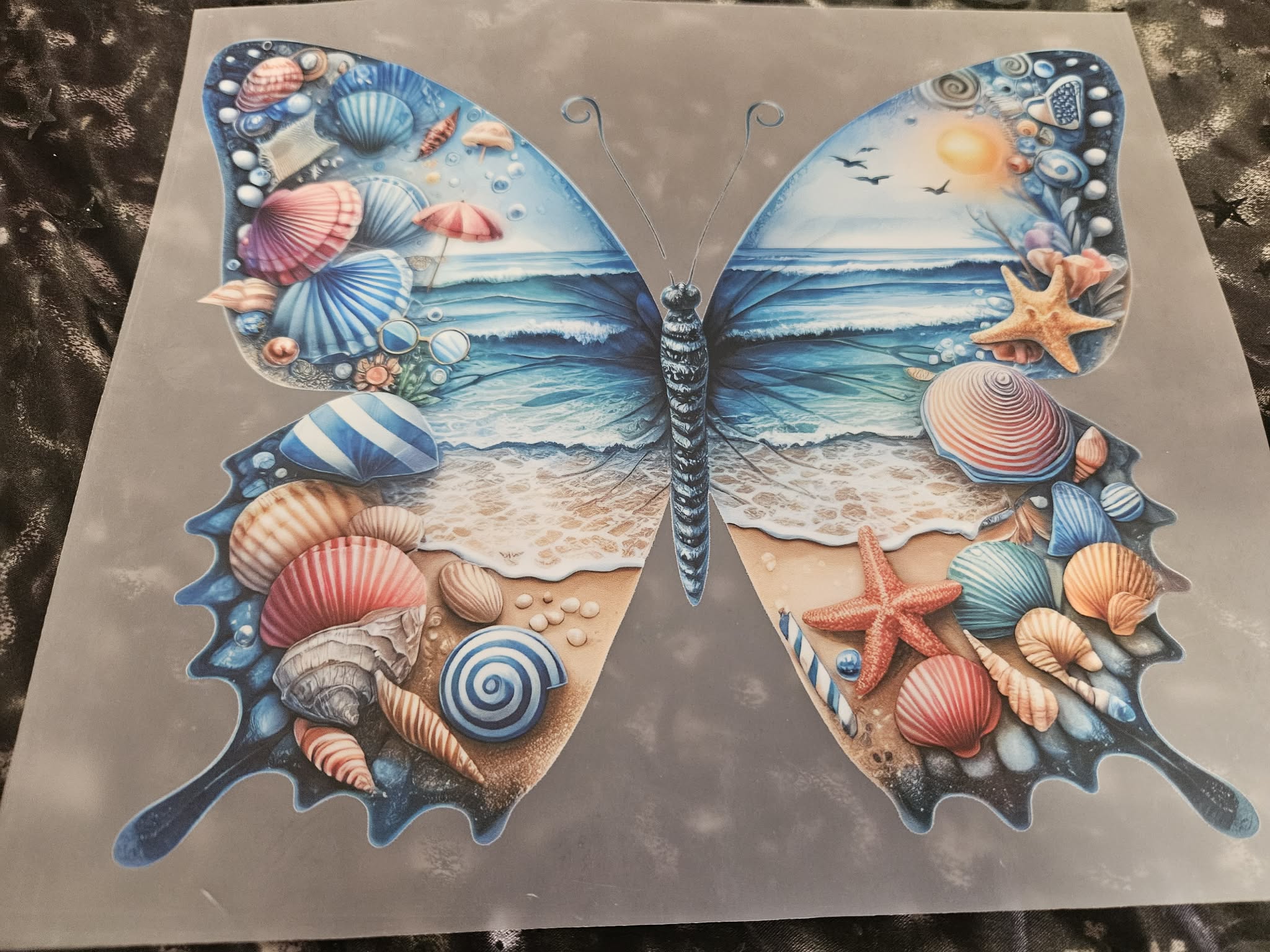 Customised Clothing- Beach Butterfly