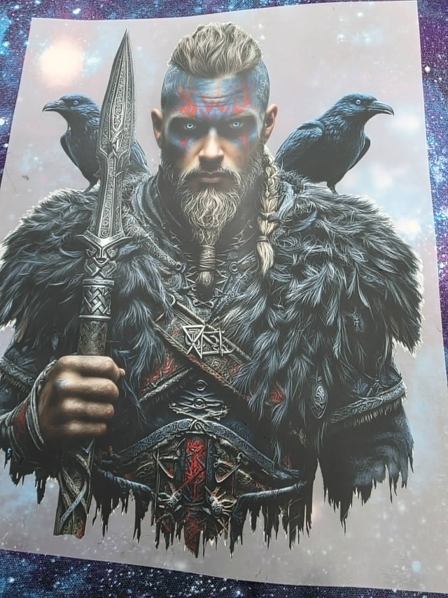 Customised Clothing- Viking With Raven