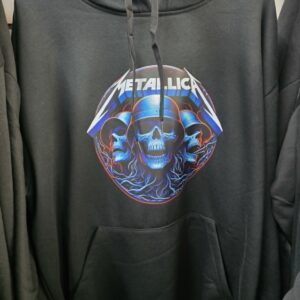 Black hoodie:  Metallica- xl