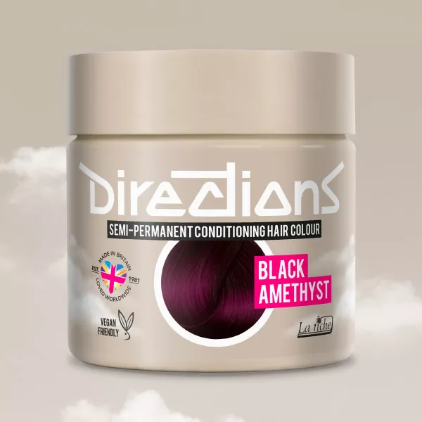 Directions - Black Amethyst Semi Permanent Hair Colour